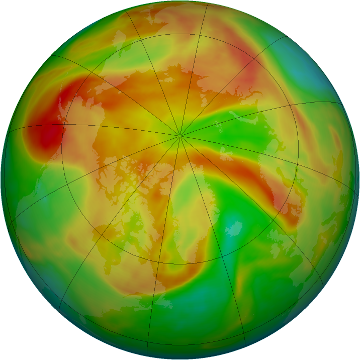 Arctic ozone map for 28 April 2006